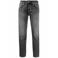 Golden Goose Calça jeans skinny com faixa lateral - Cinza