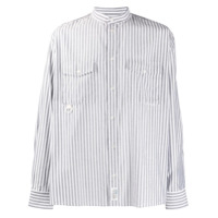 Golden Goose Camisa com listras e botões - Azul