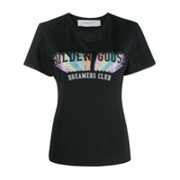 Golden Goose Camiseta com estampa de logo com brilho - Preto