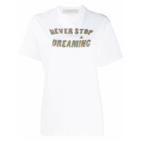 Golden Goose Camiseta Never Stop Dreaming - Branco