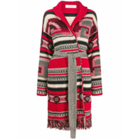 Golden Goose Cardigan longo com franjas - Vermelho