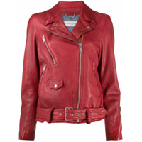 Golden Goose Jaqueta biker de couro - Vermelho