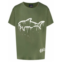 Greg Lauren X Paul & Shark Camiseta decote careca com estampa gráfica - Verde