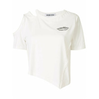 Ground Zero Camiseta com detalhe de recorte vazado - Branco