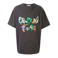 Ground Zero Camiseta com estampa de logo - Cinza