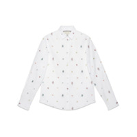 Gucci Camisa Duke de Oxford com bordados - Branco