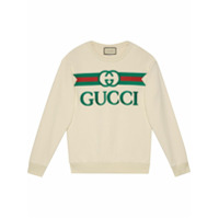 Gucci Moletom oversized com logo Gucci - Branco