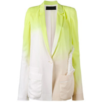 Haider Ackermann Blazer de seda em degradê - Amarelo