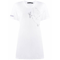 Haider Ackermann Camiseta com estampa de pássaros - Branco