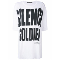 Haider Ackermann Camiseta oversized 'Silence Soldier' - Branco