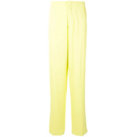 Haider Ackermann straight-leg cotton trousers - Amarelo