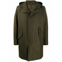 Harris Wharf London Casaco de lã com capuz - Verde