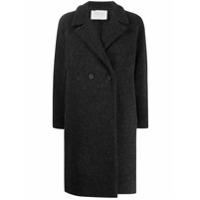 Harris Wharf London double breasted long-line coat - Cinza