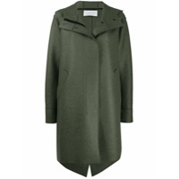 Harris Wharf London Parka com fechamento oculto - Verde