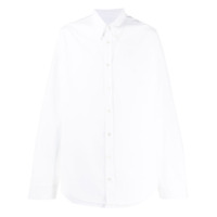 Helmut Lang Camisa com sobreposição na barra - Branco
