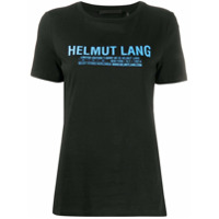Helmut Lang Camiseta com estampa de logo - Preto