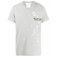 Helmut Lang Camiseta com estampa de respingo - Cinza