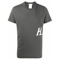 Helmut Lang Camiseta com estampa monogramada - Cinza