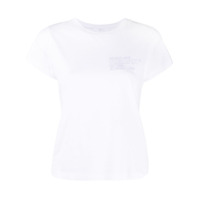 Helmut Lang Camiseta com logo bordado - Branco