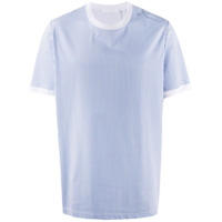 Helmut Lang Camiseta com logo e listras - Branco