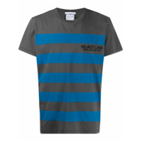 Helmut Lang Camiseta com padronagem de listras - Cinza