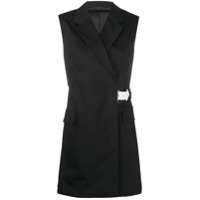 Helmut Lang Colete com cinto e abotoamento duplo - Preto