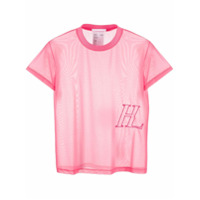 Helmut Lang transparent effect t-shirt - Rosa