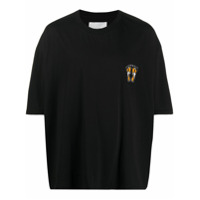 Henrik Vibskov Camiseta com bordado de pé - Preto