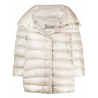 Herno Jaqueta matelassê com mangas 3/4 - Neutro