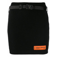 Heron Preston Minissaia de tricô canelado - Preto