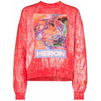 Heron Preston Moletom com estampa de pássaros - Rosa