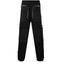 Heron Preston side-zip pockets track pants - Preto