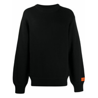 Heron Preston Suéter com patch de logo - Preto