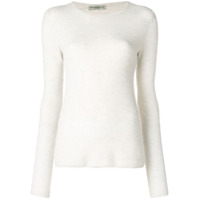 Holland & Holland Suéter mangas longas slim de cashmere - Branco