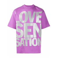 Honey Fucking Dijon Camiseta Love Sensation com slogan - Roxo