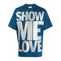 Honey Fucking Dijon Camiseta mangas curtas com estampa de slogan - Azul