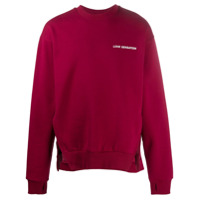 Honey Fucking Dijon Moletom com estampa gráfica e acabamento canelado - Vermelho