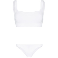 Hunza G Biquíni bralet cropped com cintura alta - Branco