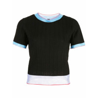 i-am-chen Blusa gola redonda de tricô - Preto