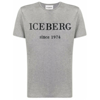 Iceberg Camiseta com estampa de logo - Cinza