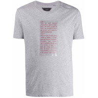 Inês Torcato Camiseta mangas curtas com estampa de texto - Cinza