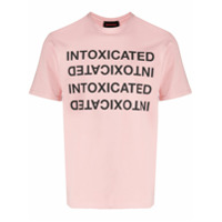 Intoxicated Camiseta com estampa de logo espelhado - Rosa