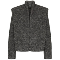 Isabel Marant Blazer bouclé com ombros oversized - Cinza