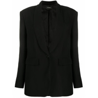 Isabel Marant Blazer com abotoamento simples e lapelas - Preto