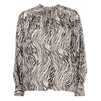 Isabel Marant Blusa com estampa de zebra - Neutro