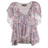 Isabel Marant Blusa Orace com estampa floral - Azul