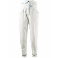 Isabel Marant Calça jeans cenoura cintura alta - Branco