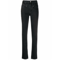 Isabel Marant Calça jeans skinny cintura alta - Preto