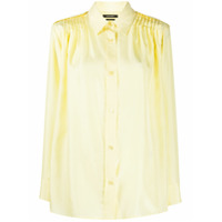 Isabel Marant Camisa com pregas nos ombros - Amarelo