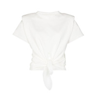 Isabel Marant Camiseta Belita com amarração na cintura - Branco